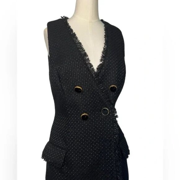 L’ACADEMIE The Pierre Mini Dress in Black NWOT - Size Medium - Picture 5 of 8